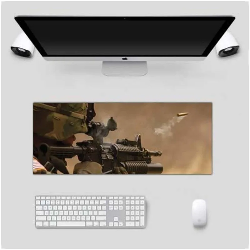 Mouse Pad Grande Gamer Control P/ Jogos Fuzileiro De Guerra - DELUZZ