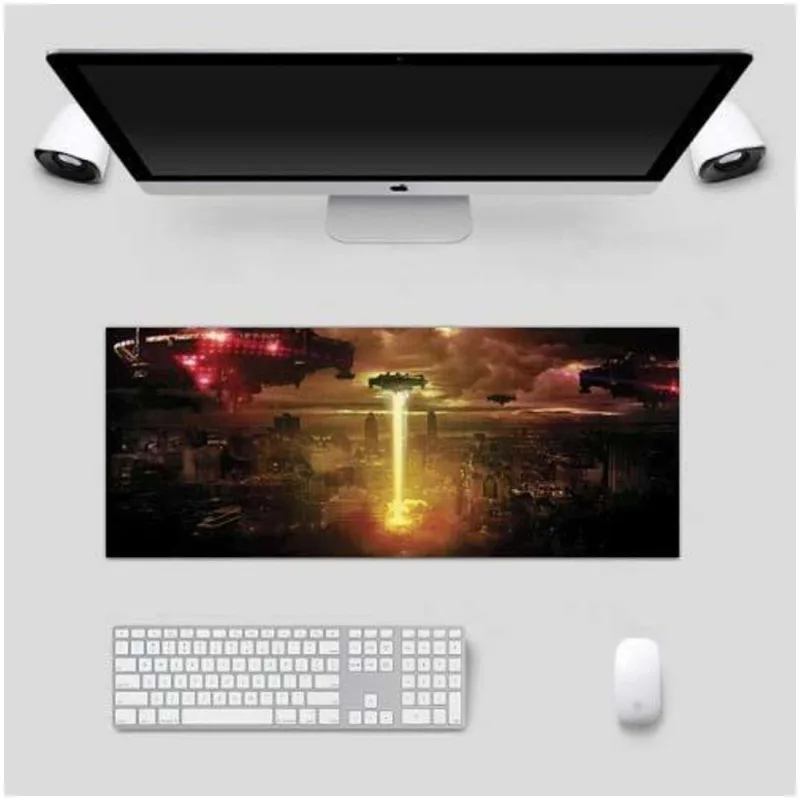 Mouse Pad Grande Gamer Control P/ Jogos Ataque Alienigena - DELUZZ