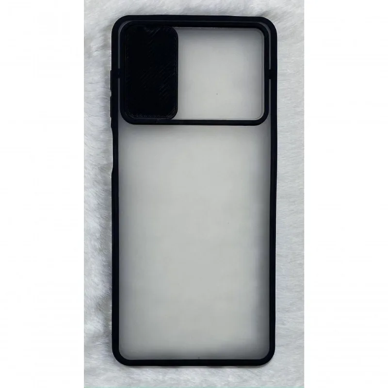 Capinha Silicone Câmera Samsung M51 6.7 Translúcida Preto - DELUZZ