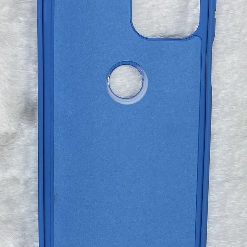 Capinha Silicone Cover Compativel Motorola Moto G100 6.7 Cor Azul - DELUZZ