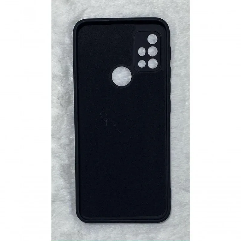 Capinha Silicone Motorola G10 G30 6.5 Aveludada Preto
