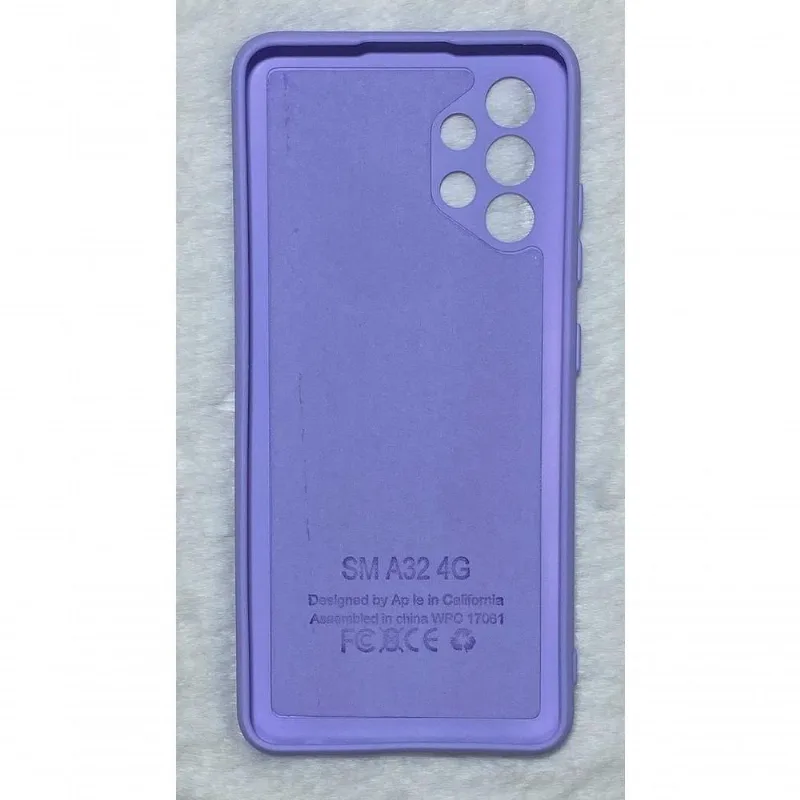 Capinha Silicone Samsung A32 4G 6.4 Aveludada Lilás