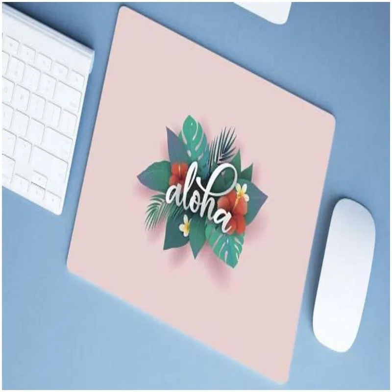 Mouse Pad Emborrachado Personalizado Grande Aloha - DELUZZ