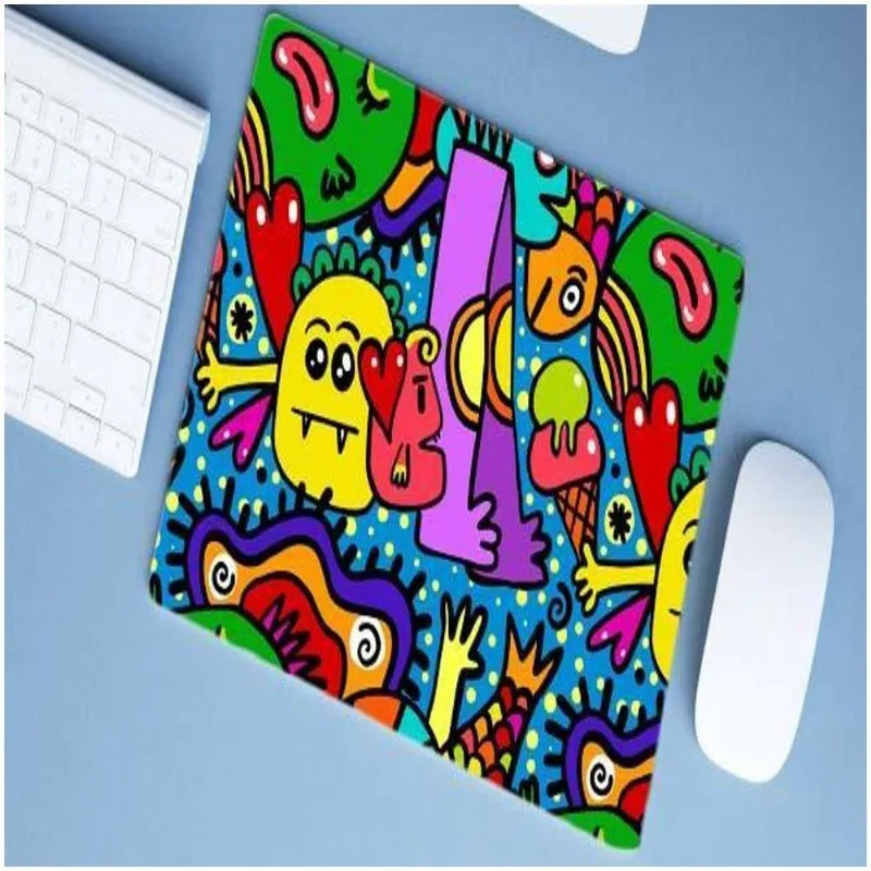 Mouse Pad Emborrachado Personalizado Grande Monstros Desenho - DELUZZ