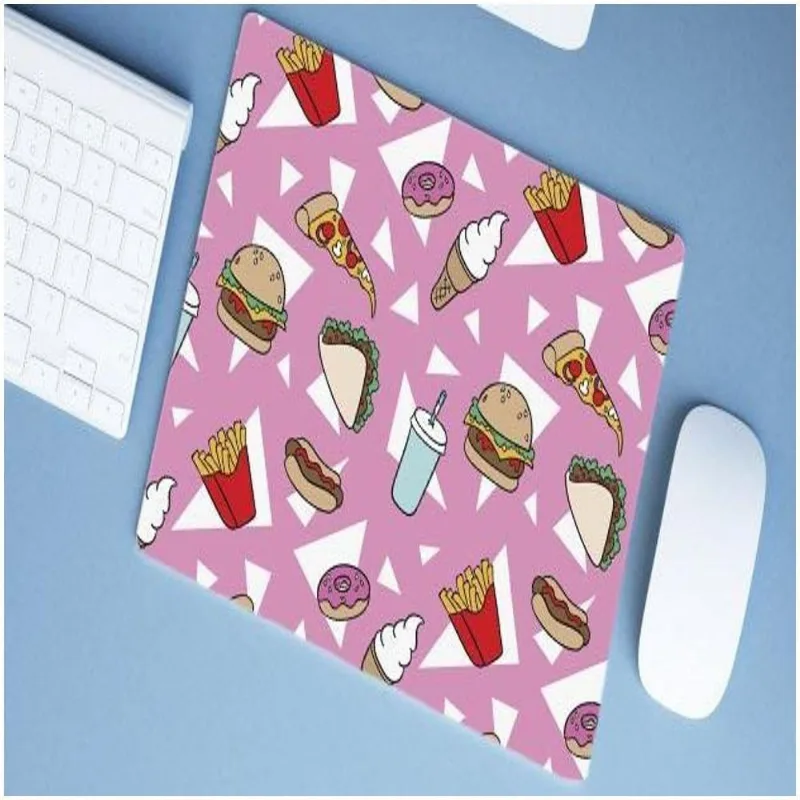 Mouse Pad Emborrachado Personalizado Grande Fast Food - DELUZZ