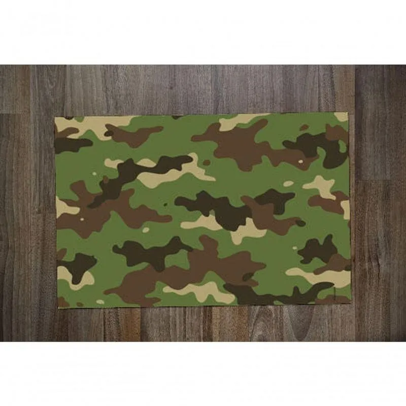 Jogo Americano 2 Unidades Retangular Neoprene Camuflado