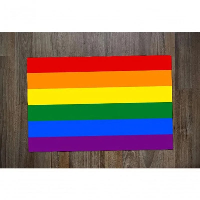 Jogo Americano 2 Unidades Retangular Bandeira Lgbtqia+