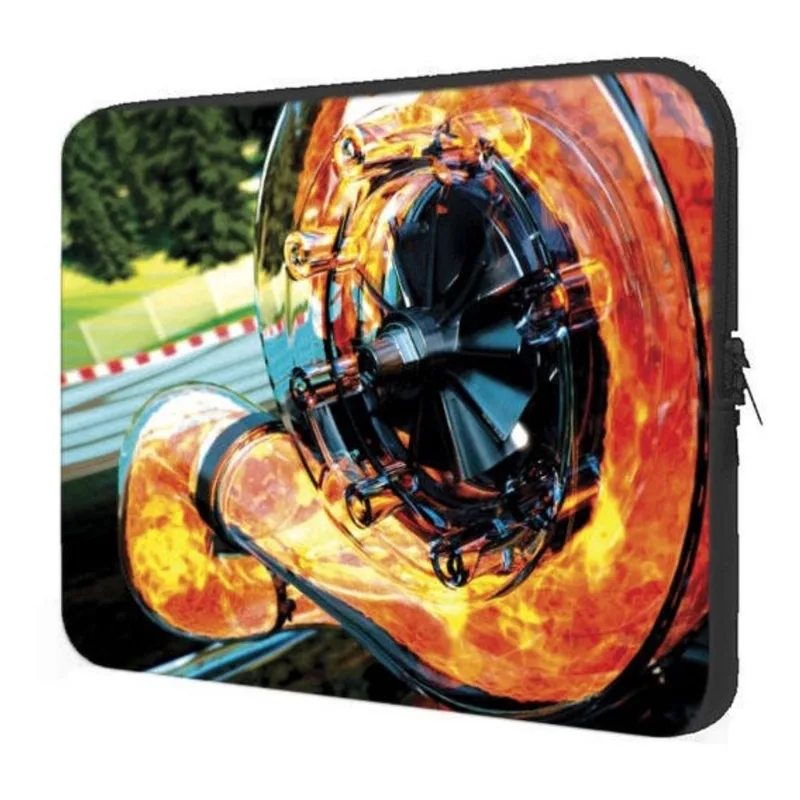 Capa Case Notebook 14 Personalizado Carro Tunado Tunnig Turbo Pegando Fogo