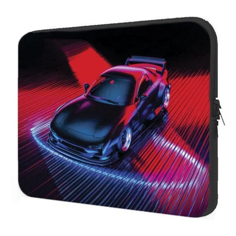 Capa Case Notebook 15.6 Personalizado Carro Tunado Tunnig Neon Vermelho