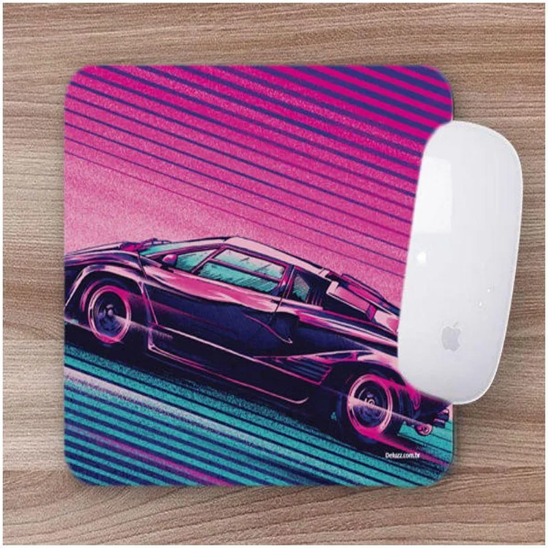 Mouse Pad Emborrachado Tunnig Rosa E Azul - DELUZZ
