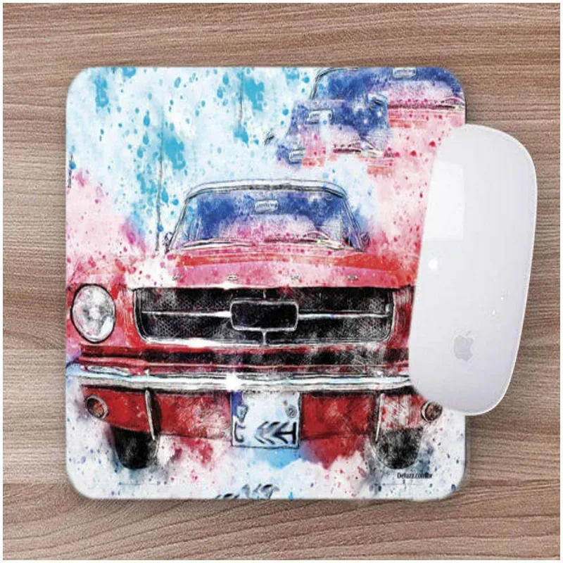Mouse Pad Emborrachado Tunnig Desenho Aquarela - DELUZZ