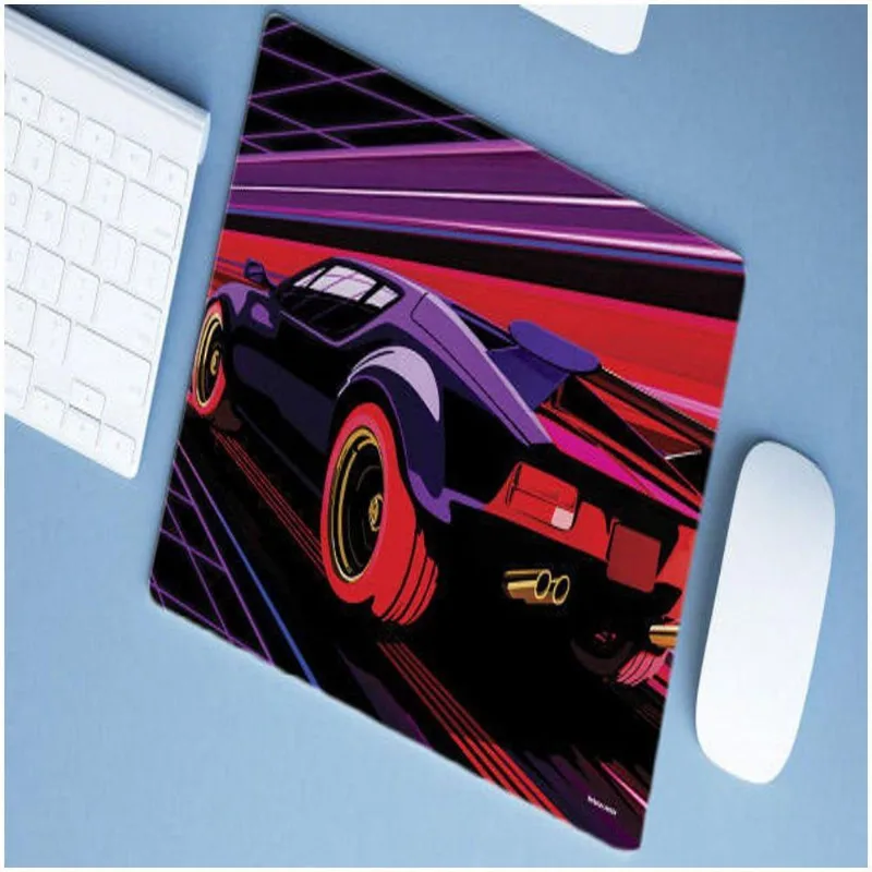 Mouse Pad Emborrachado Personalizado Grande Carro Tunado Tunnig Gamer Roxo - DELUZZ