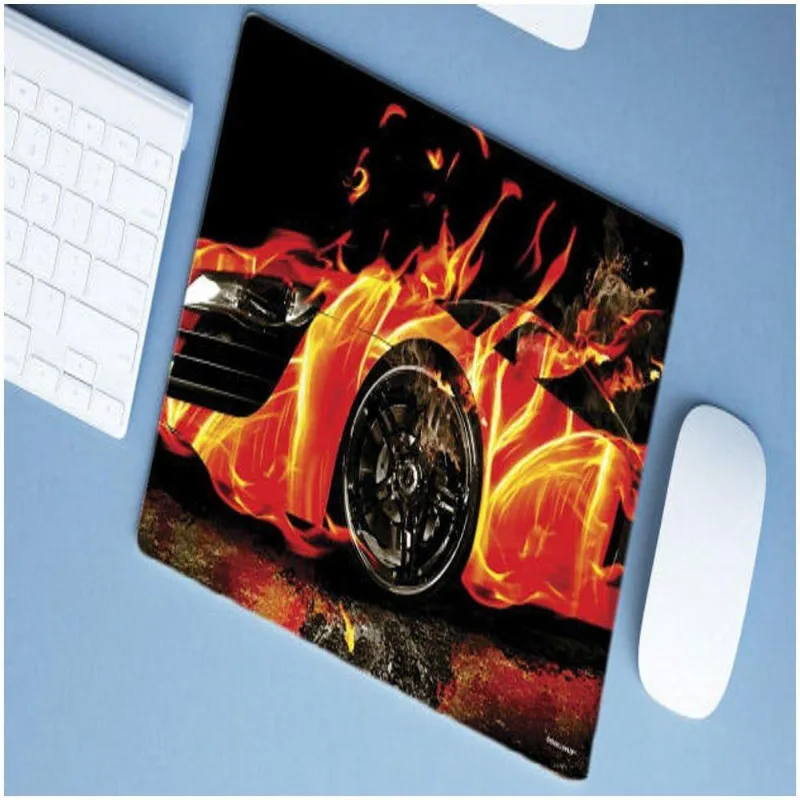 Mouse Pad Emborrachado Personalizado Grande Carro Tunado Tunnig Fire Fogo Tunning - DELUZZ