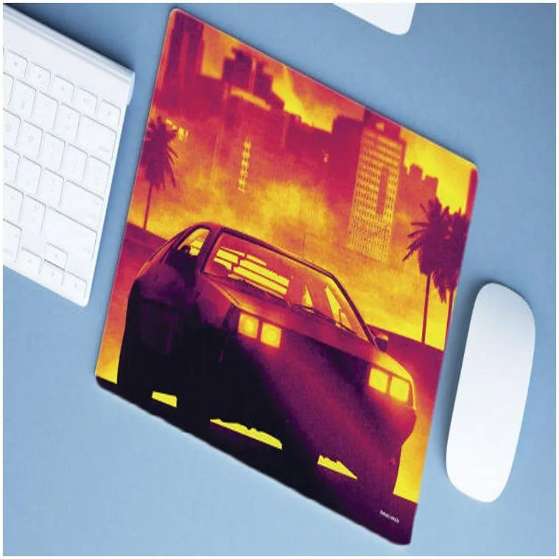 Mouse Pad Emborrachado Personalizado Grande Carro Tunado Tunnig No Entardecer - DELUZZ