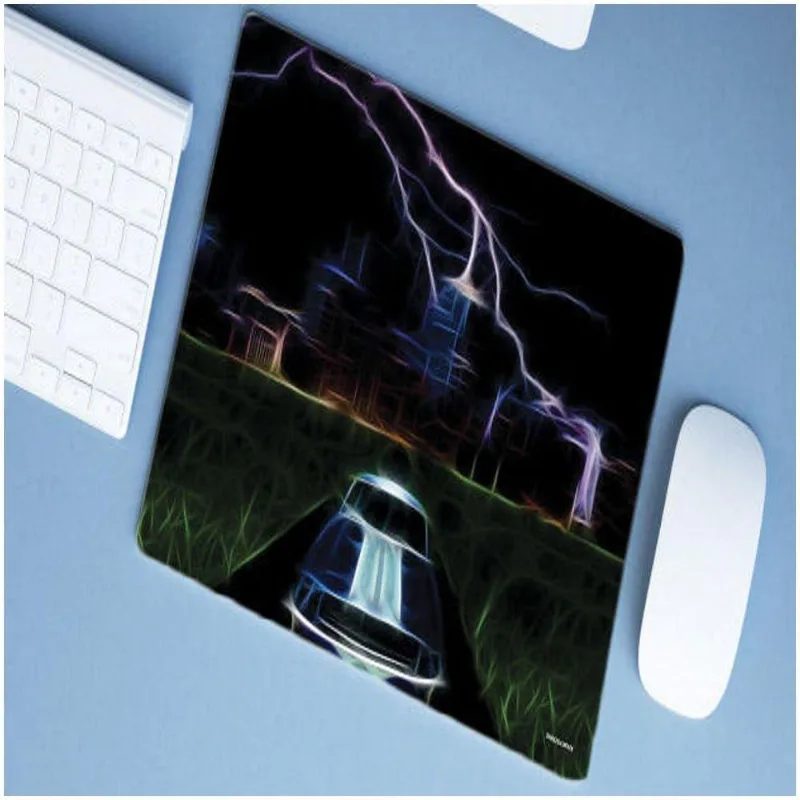 Mouse Pad Emborrachado Personalizado Grande Carro Tunado Tunnig Raios Azul - DELUZZ