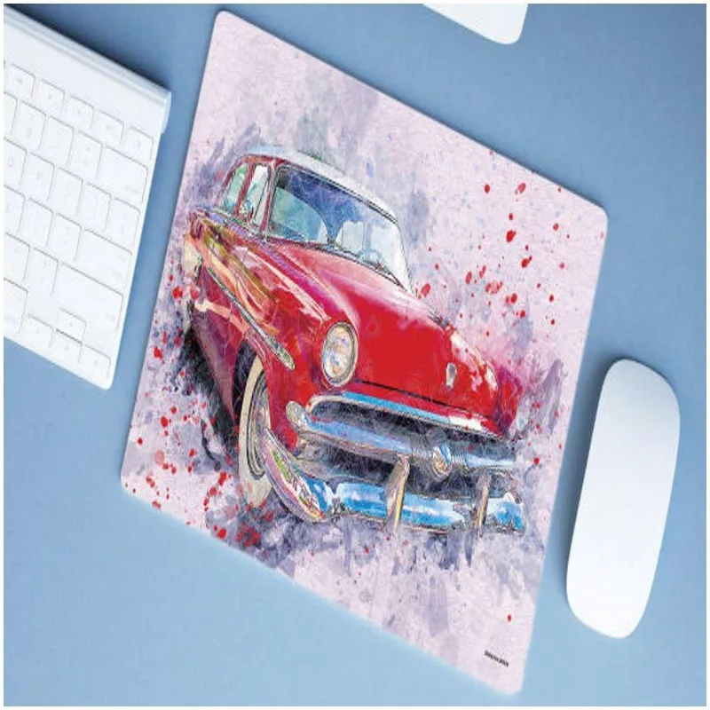 Mouse Pad Emborrachado Personalizado Grande Carro Tunado Tunnig Antigo - DELUZZ