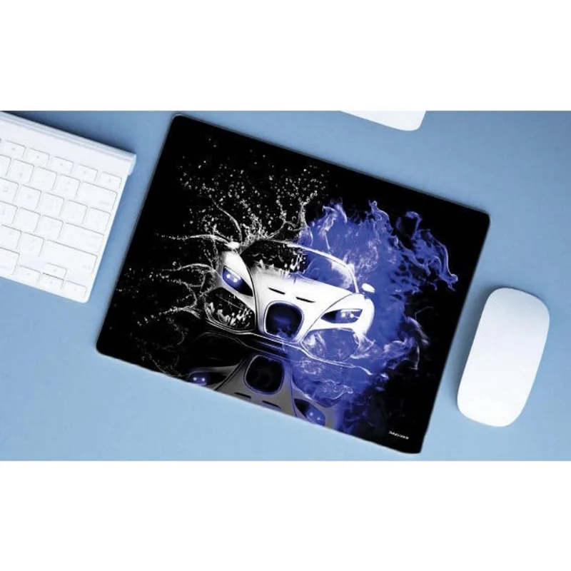 Mouse Pad Emborrachado Personalizado Grande Carro Tunado Tunnig Água e Fogo