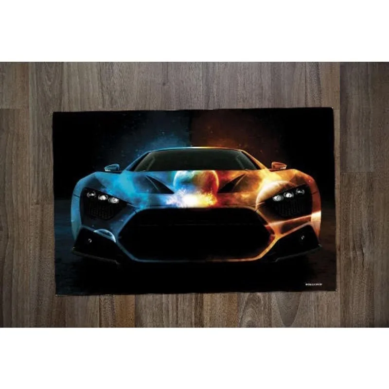 Jogo Americano Retangular Neoprene Personalizado Carro Tunado Tunnig Espaço