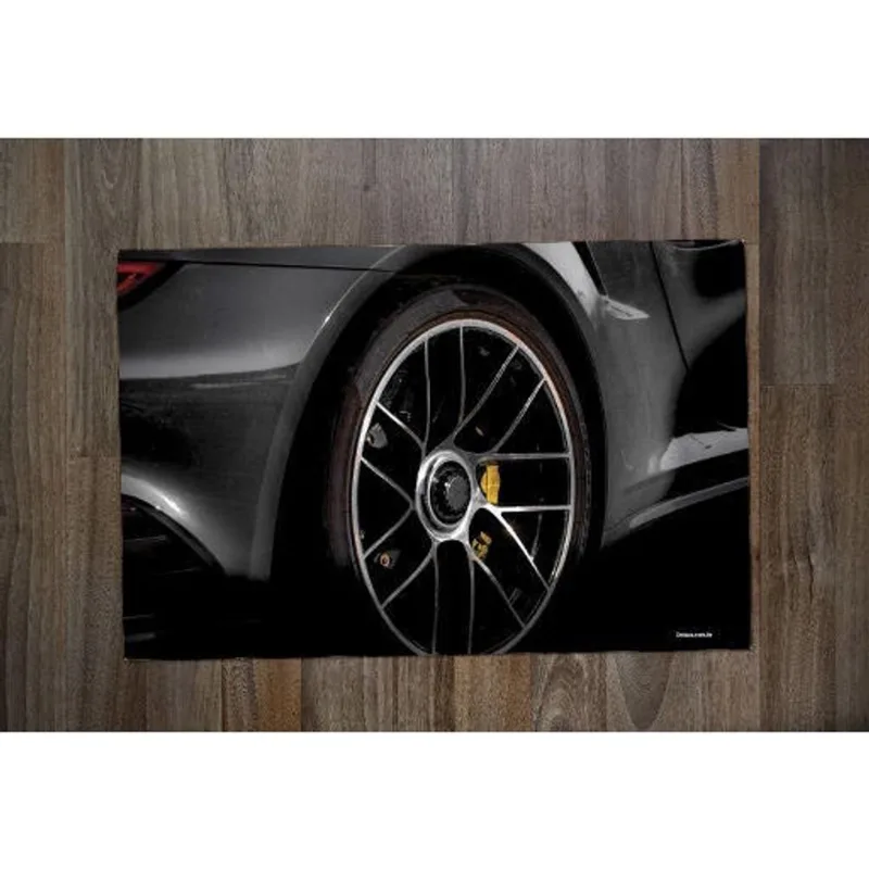 Jogo Americano Retangular Neoprene Personalizado Carro Tunado Tunnig Roda de Liga