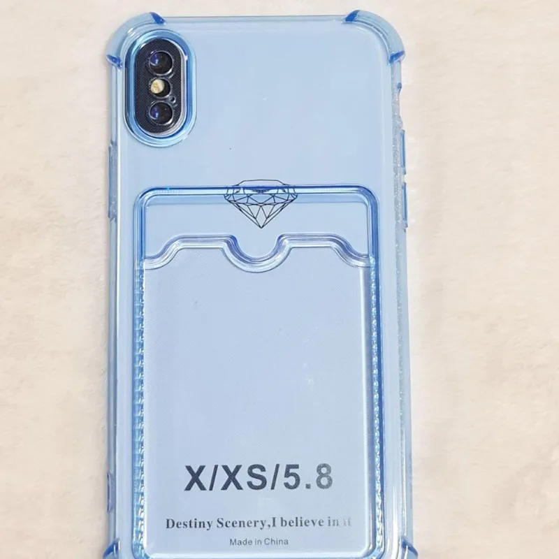 Capinha Iphone X / Xs 5.8 Translucida Cores Azul Marinho - DELUZZ