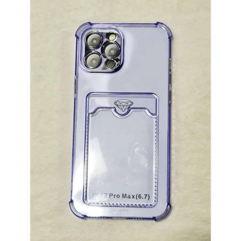 Capinha Iphone 12 Pro Max 6.7 Translucida Cores Roxo - DELUZZ