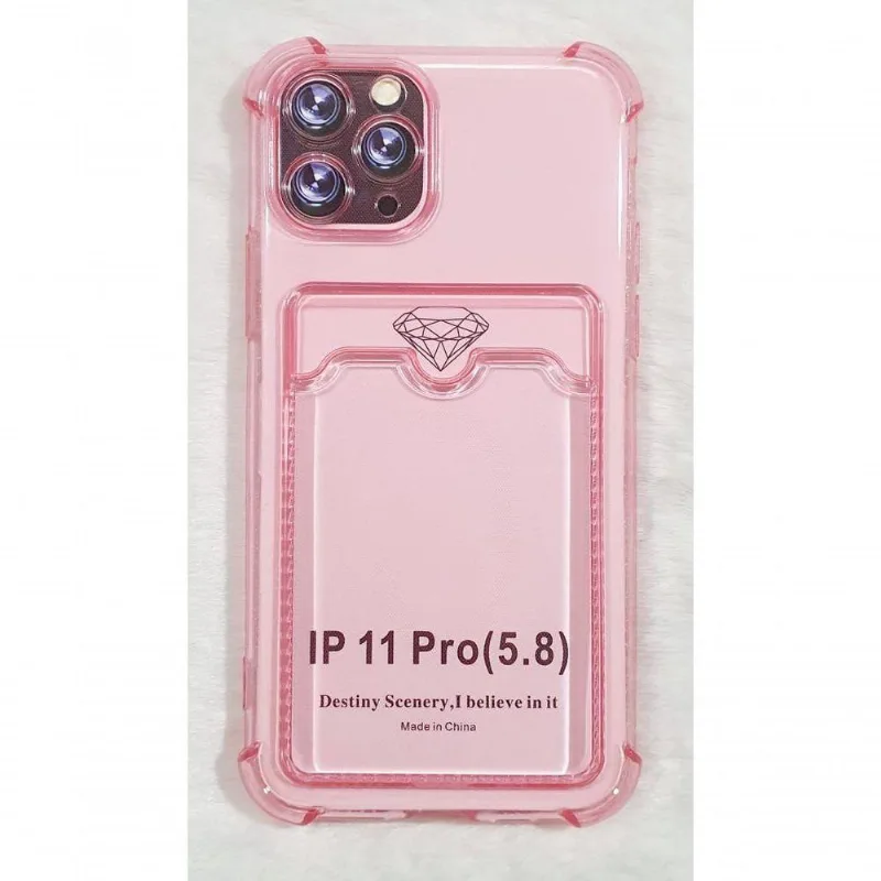 Capinha Iphone 11 Pro 5.8 Translucida Cores Rosa - DELUZZ