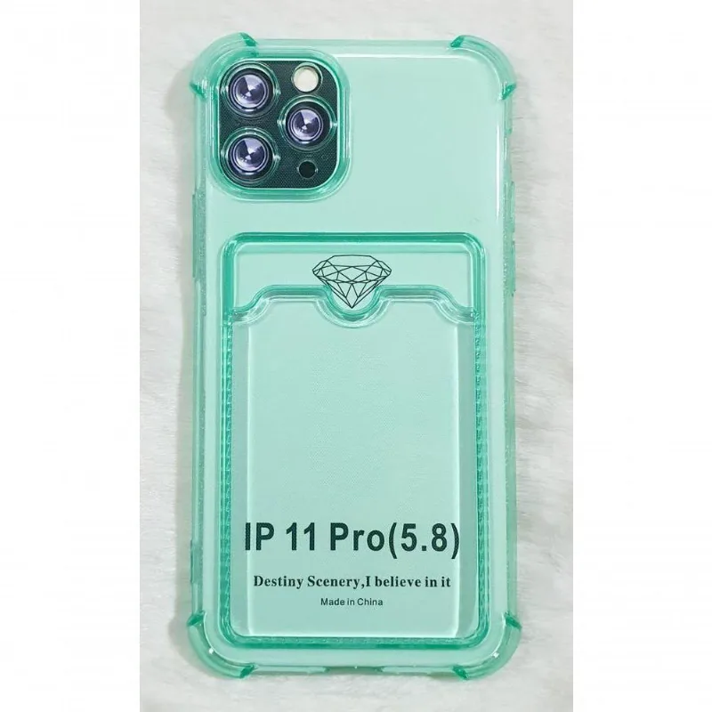 Capinha Iphone 11 Pro 5.8 Translucida Cores Verde