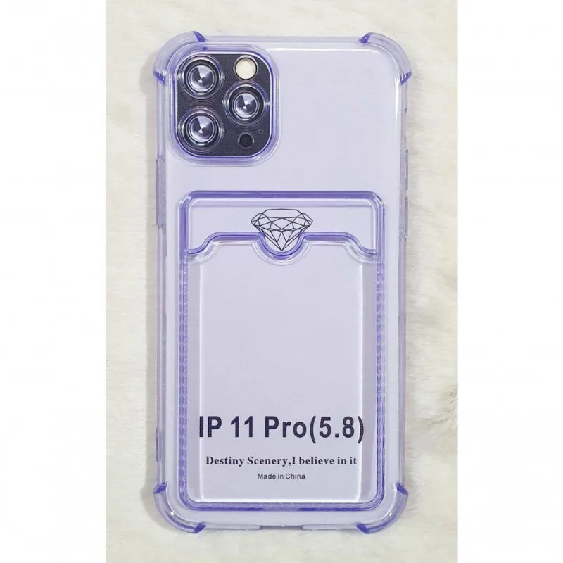 Capinha Iphone 11 Pro 5.8 Translucida Cores Roxo - DELUZZ