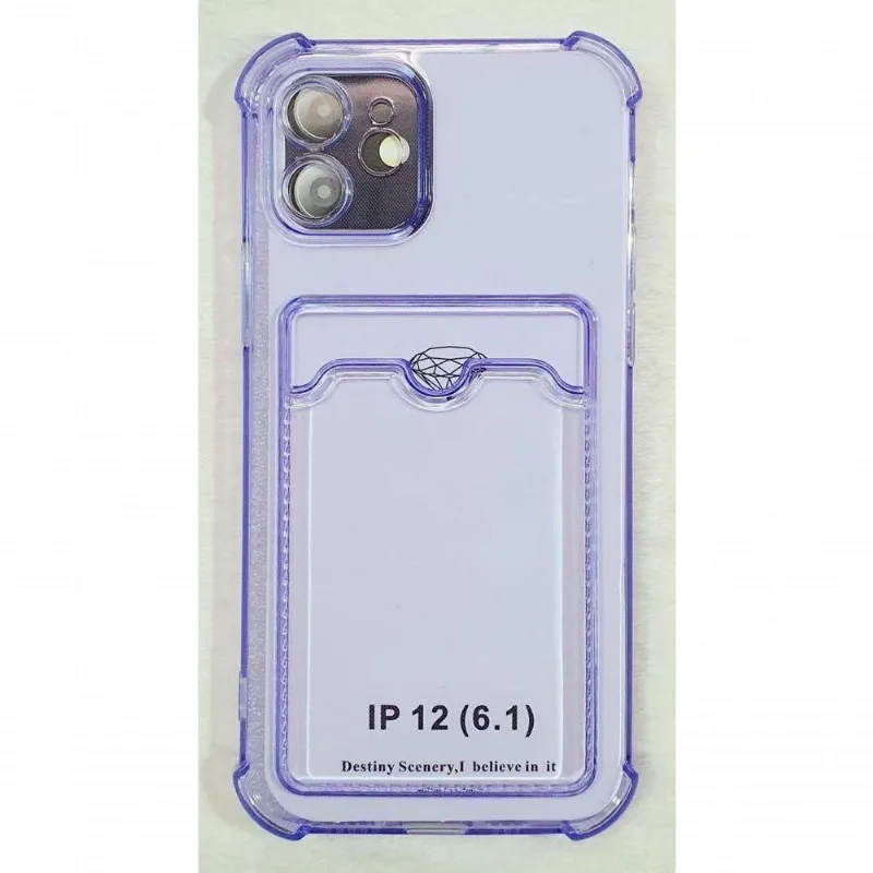 Capinha Iphone 12 6.1 Translucida Cor Azul Marinho - DELUZZ