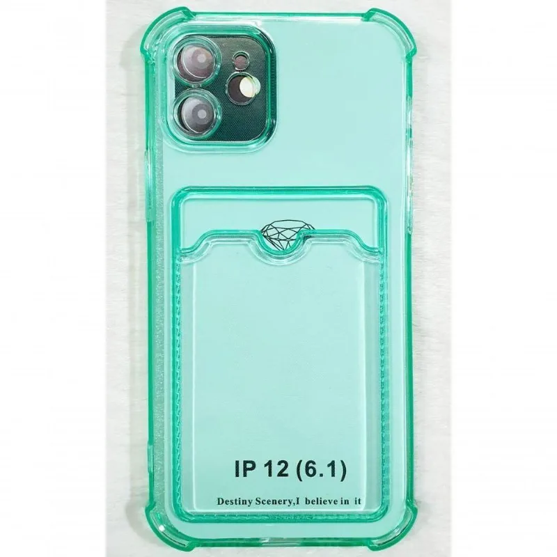 Capinha Iphone 12 6.1 Translucida Cor Verde