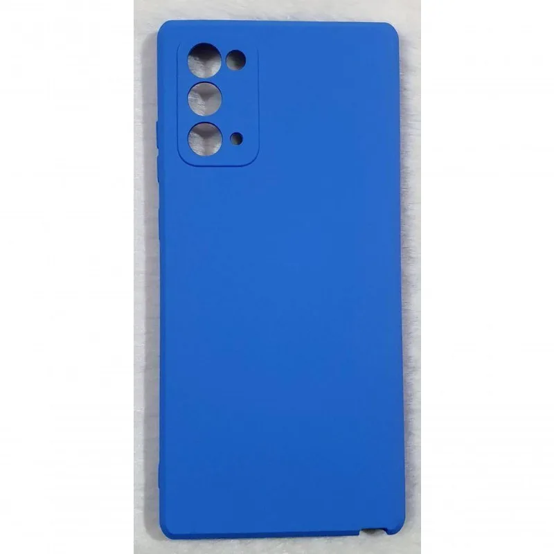 Capinha Silicone Com Samsung Note 20 6.7 Azul - DELUZZ