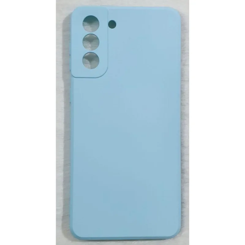 Capinha Silicone Samsung S21 Plus 6.7 Premium Azul Bebê - DELUZZ