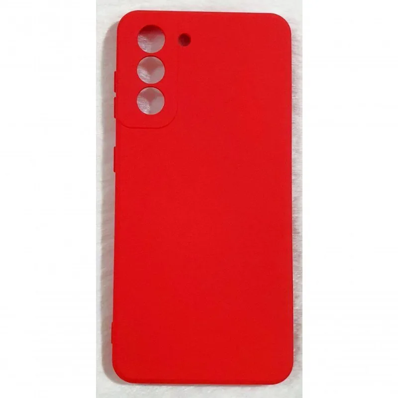 Capinha Silicone Com Samsung S21 6.2 Vermelho