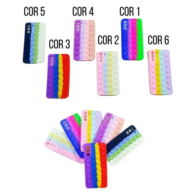 Capa Silicone Samsung S21 Plus 6.7 Anti Stress Pop It 1