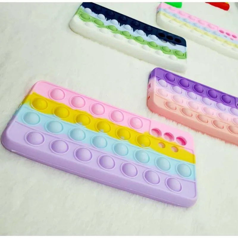 Capa Case Capinha Silicone Bolha Samsung Galaxy A32 4g 6.5 Anti Stress Pop It Cor Cor 6 - DELUZZ