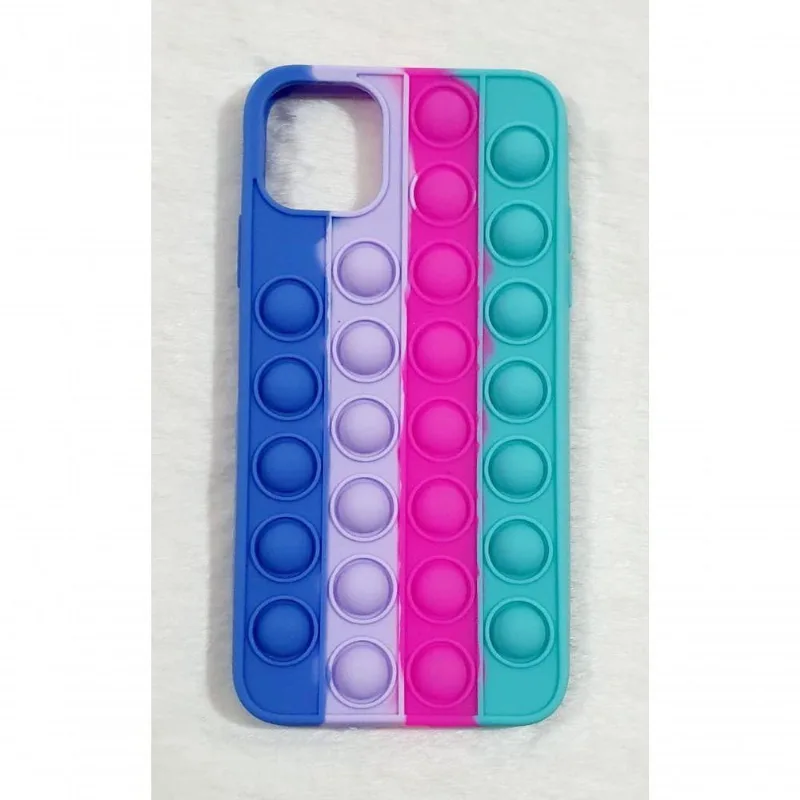 Capa Case Capinha Silicone Bolha Iphone 11 Pro Max 6.5 Anti Stress Pop It Cor Cor 1 - DELUZZ
