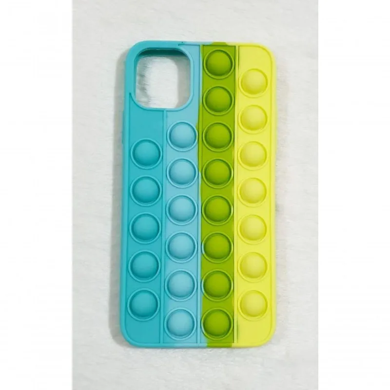 Capa Case Capinha Silicone Bolha Iphone 11 Pro Max 6.5 Anti Stress Pop It Cor Cor 2 - DELUZZ