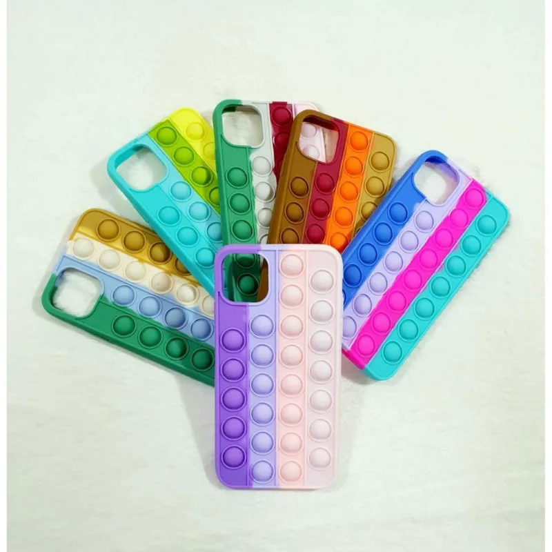 Capa Case Capinha Silicone Bolha Iphone 11 Pro Max 6.5 Anti Stress Pop It Cor Cor 5