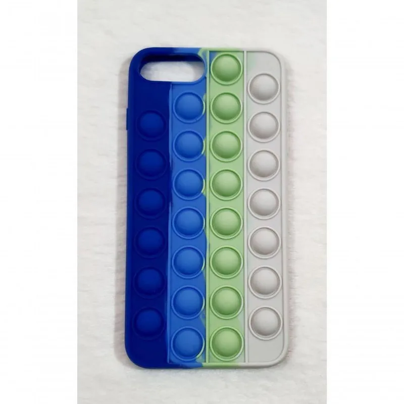 Capa Case Capinha Silicone Bolha Iphone 7 Plus 5.5 Anti Stress Pop It Cor Cor 2 - DELUZZ