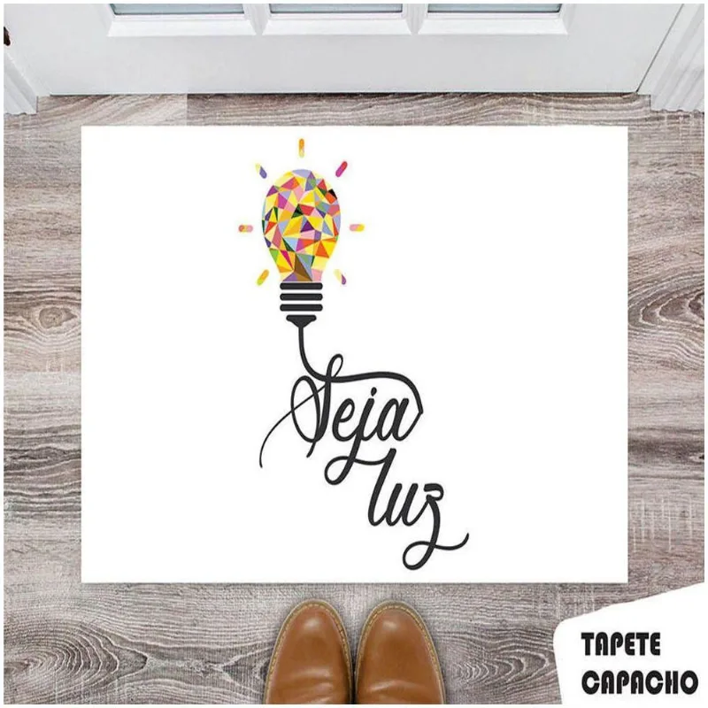 Tapete Capacho Personalizado Seja Luz - DELUZZ