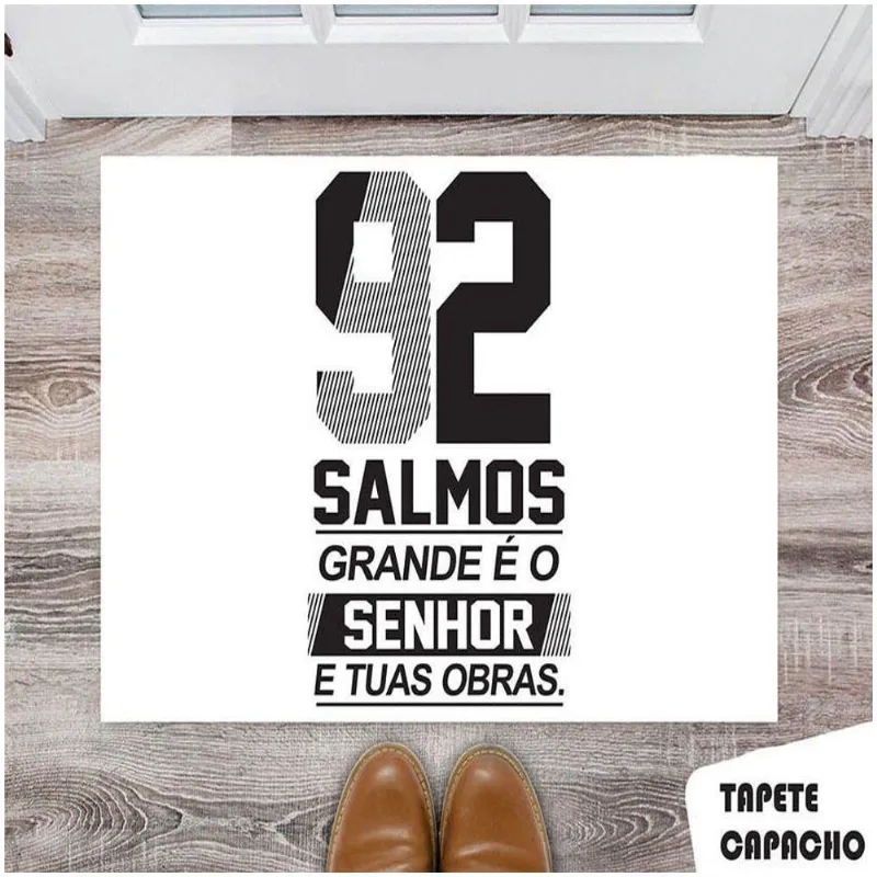 Tapete Capacho Personalizado Salmos 92 - DELUZZ