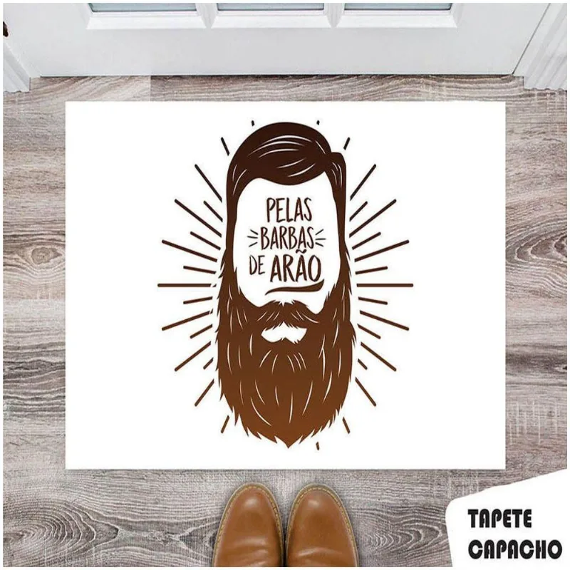 Tapete Capacho Personalizado Pelas Barbas De Arão - DELUZZ