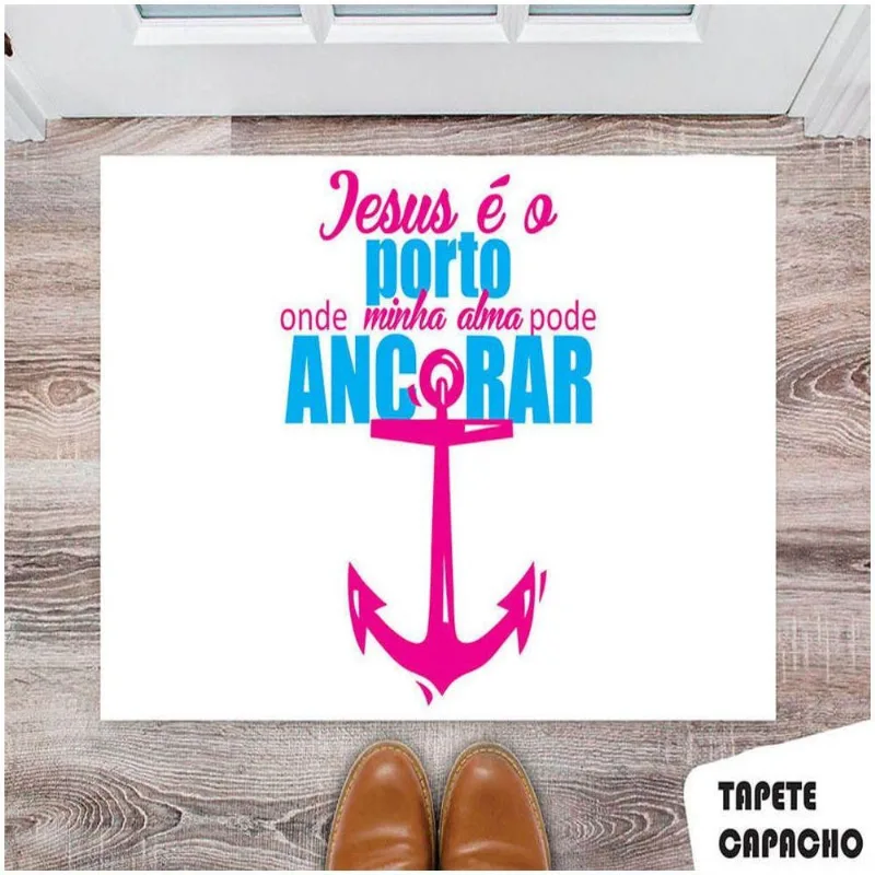 Tapete Capacho Personalizado Jesus é O Porto - DELUZZ