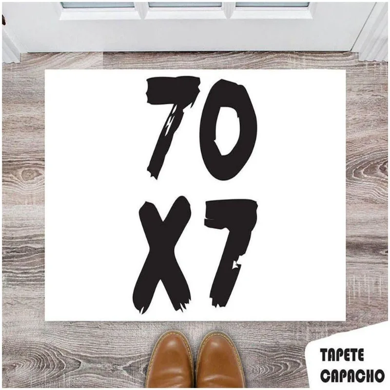 Tapete Capacho Personalizado Jesus 70x0 - DELUZZ