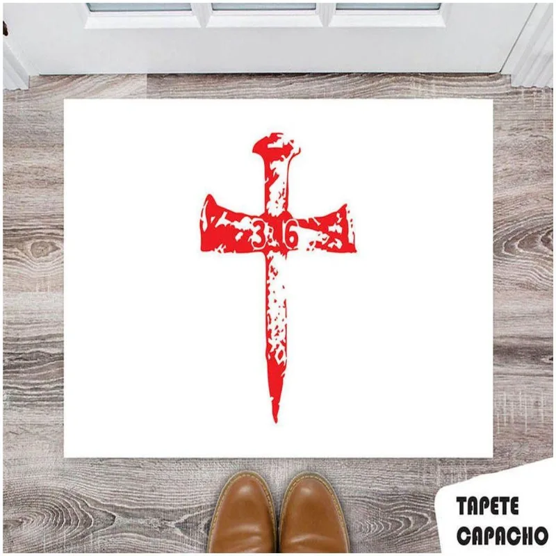 Tapete Capacho Personalizado Jesus 3 - DELUZZ