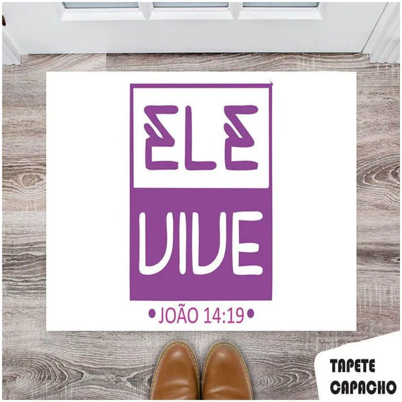 Tapete Capacho Personalizado Ele Vive - DELUZZ