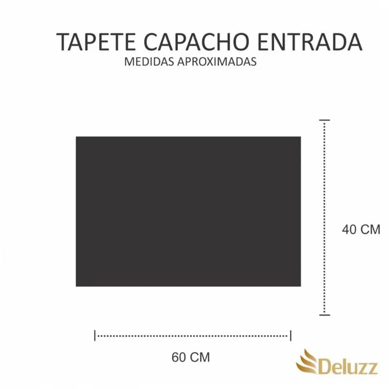 Tapete Capacho Personalizado Deus Sem Ele Nada Poderei Fazer - DELUZZ