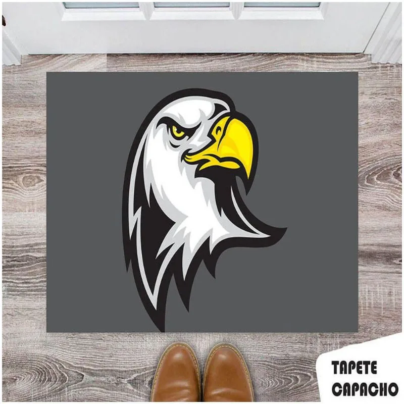 Tapete Capacho Personalizado Gavião Desenho - DELUZZ