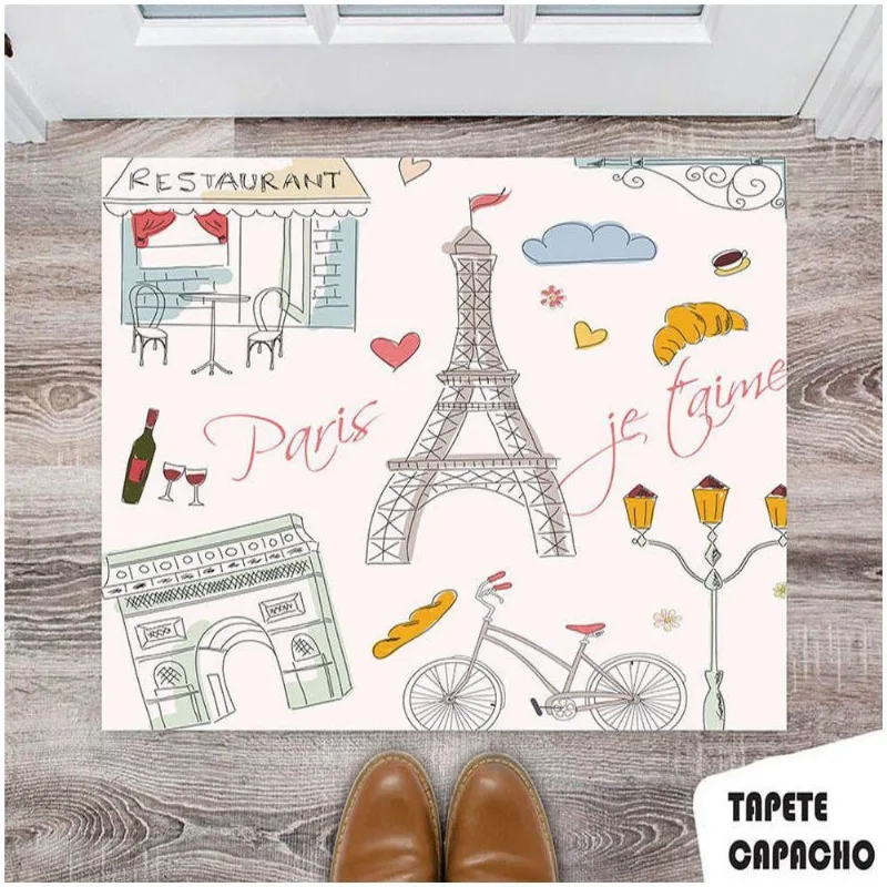 Tapete Capacho Personalizado França - DELUZZ