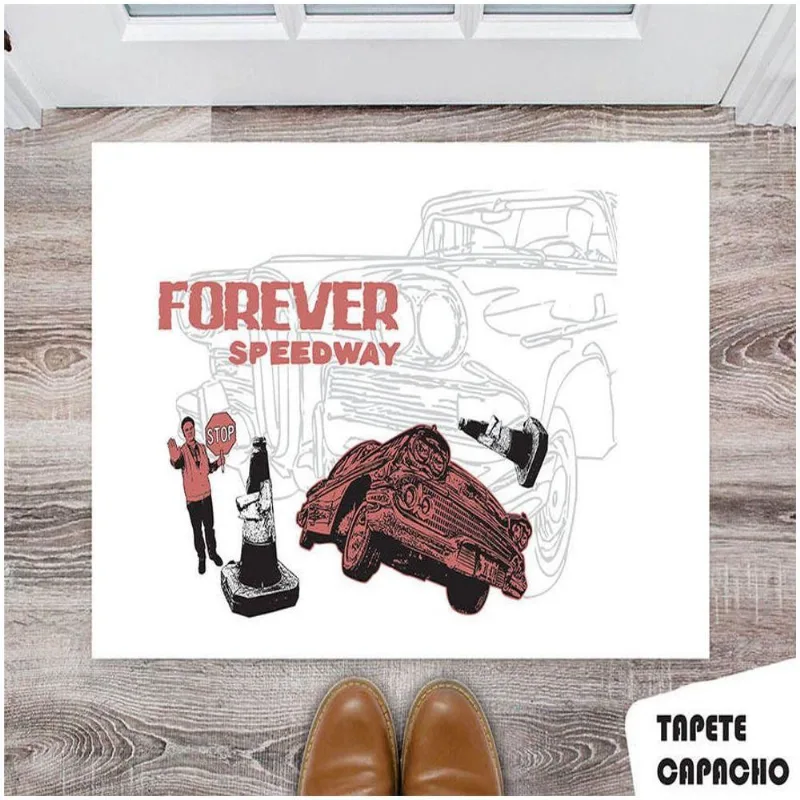 Tapete Capacho Personalizado Forever Speedway - DELUZZ